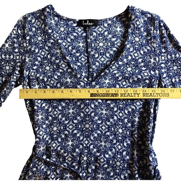 Lulus Mandala Daydream Maxi Dress Size S Batik Boho Beachy Side Slits Coastal - Picture 8 of 12